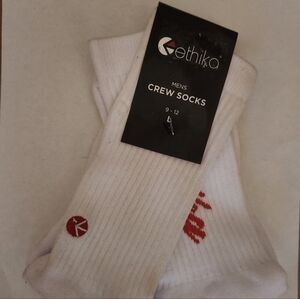 NWT Men's ethika White and Red Crew Socks